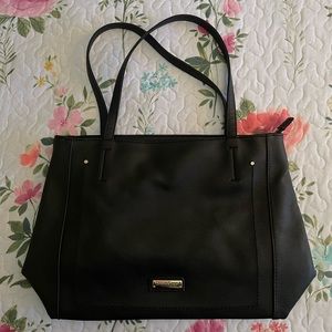 London Fog black tote bag with golden details